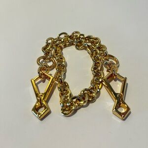 Elegant Gold Chain purse strap